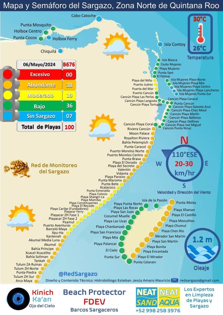 Mexico Seaweed Latest Distribution MAP